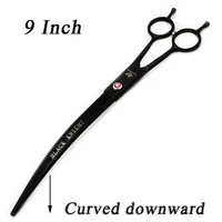 pet scissors 9 downward curved pet grooming scissors black professional shears salon barber using dogs cats