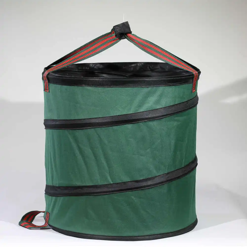 Зеленый Складной всплывающий лист мусорный бак мешок для хранения мусора коллекция листьев Кошение Garss растения сумки для сада газон очистки - Цвет: Зеленый