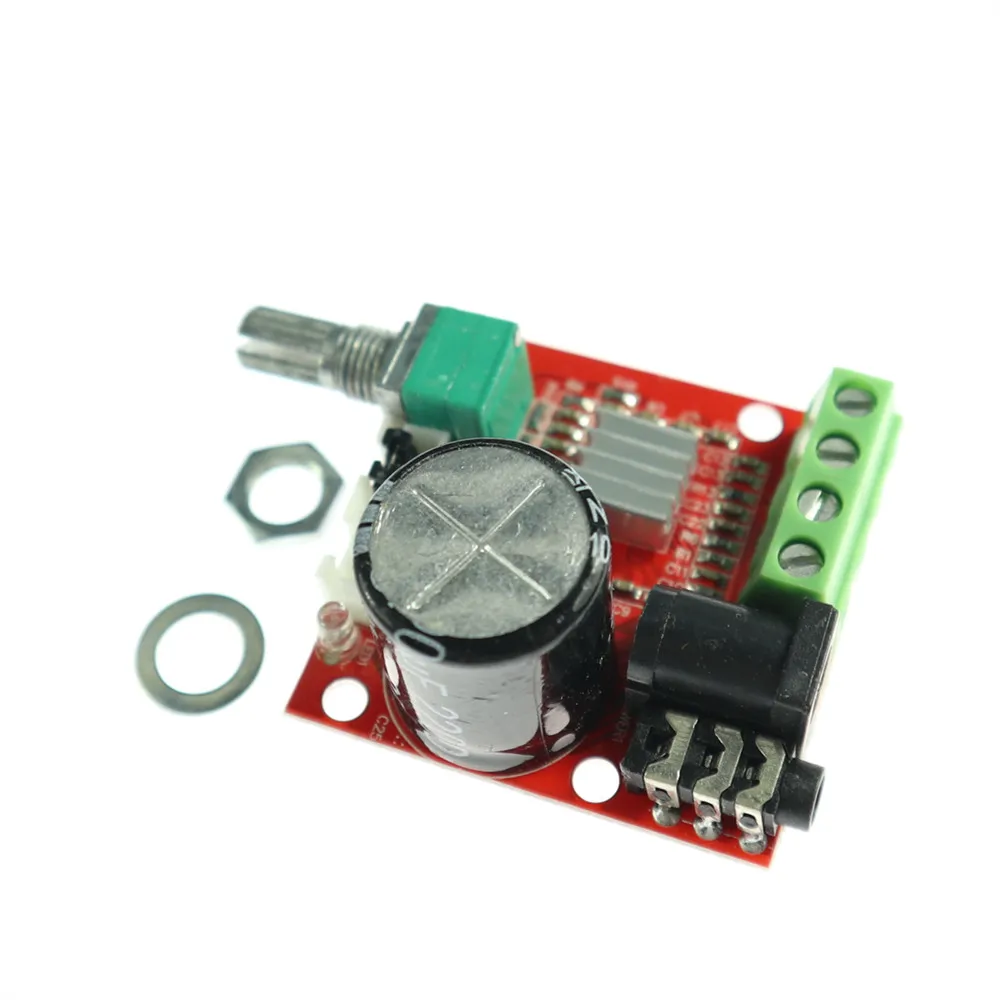 KJ242 12В мини Hi Fi PAM8610 аудио стерео усилитель плата 2X10W двухканальный D Класс низкая