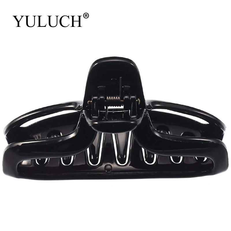 YULUCH Large Hair Claw Clip Black/Yellow Acrylic Big Hairpin Claws Headware For Women/Ladies Gifts Jewelry | Украшения и