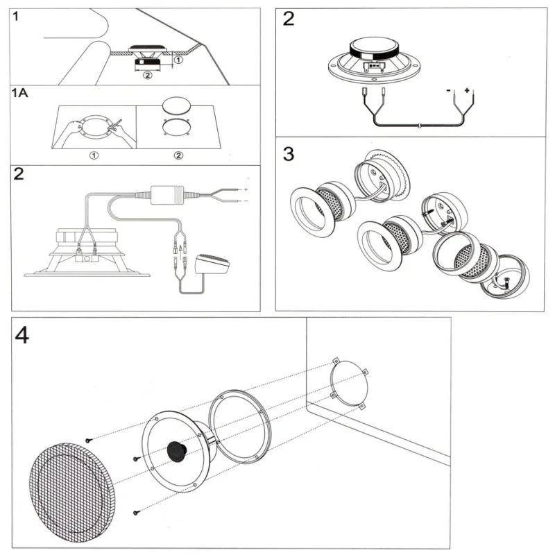 Car Automobiles Coaxial Hifi Speaker Vehicle Door Car Audio Music Stereo Full Range Frequency Loudspeaker 4 Inch
