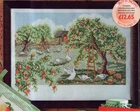 Картины для вышивки крестиком Fishxx, Col161-1 пейзаж, спелый яблоневый сад, для рукоделия, Милая Вышивка, 100% Египетский хлопок