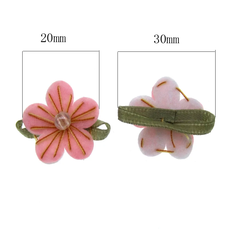 40 шт. фетровые и тканевые цветы ручной работы бусины листья Аппликации свадебная