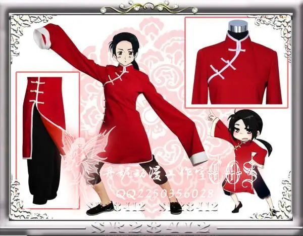 Костюм для косплея Axis Powers Hetalia APH костюм Тан 11 Китай |