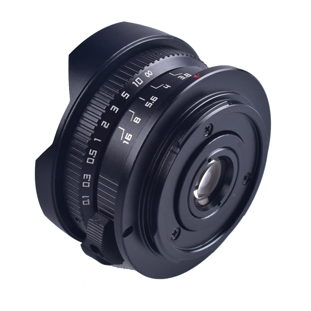 Супер широкоугольный объектив рыбий глаз Lightdow 8 мм F3.8 для M4/3 Mount Camera For LUMIX GX8 GX85 G7