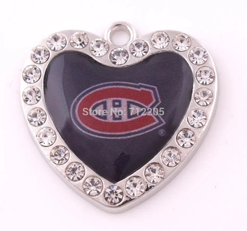 Новое поступление DIY ювелирных 20 шт. много кристалл монреаль канадиенс логотипом