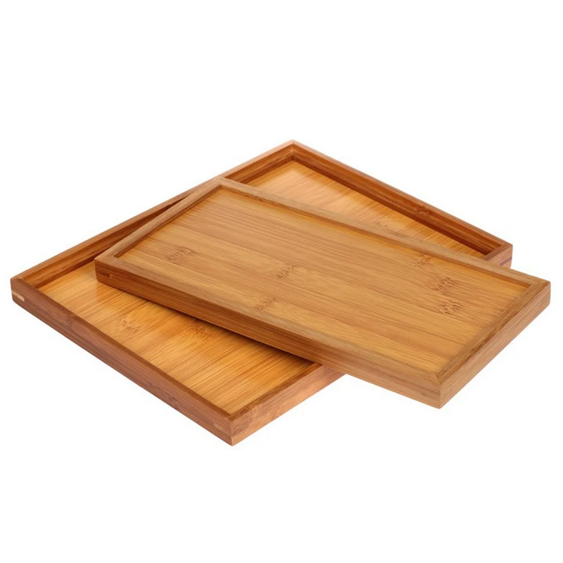 Деревянный поднос для чая с ручкой водонепроницаемый|tray serving|tray wooden traywood serving tray |