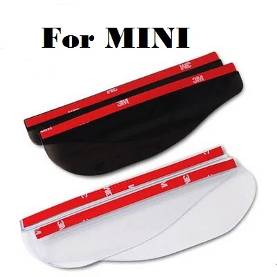 Дождевик на автомобильное зеркало заднего вида 2017 года, водонепроницаемый, для MINI Cabrio Clubman Countryman Coupe Hatch Paceman Roadster.