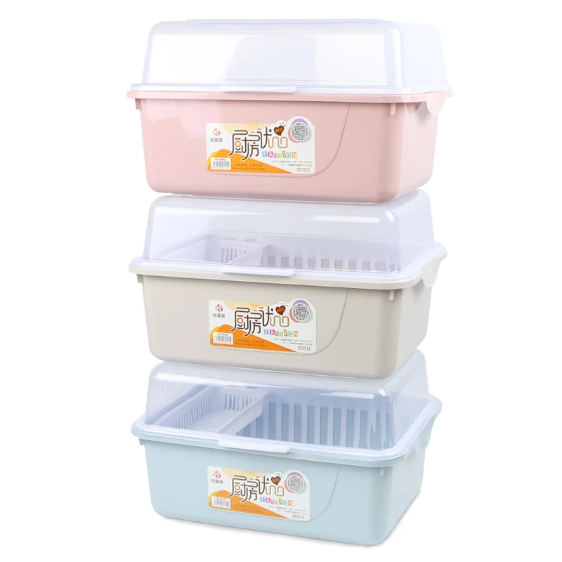 

BNBS 1201 Plastic High-quality Simple Kitchen Detearing Cupboard Chopsticks Tableware Storage Box with Cover