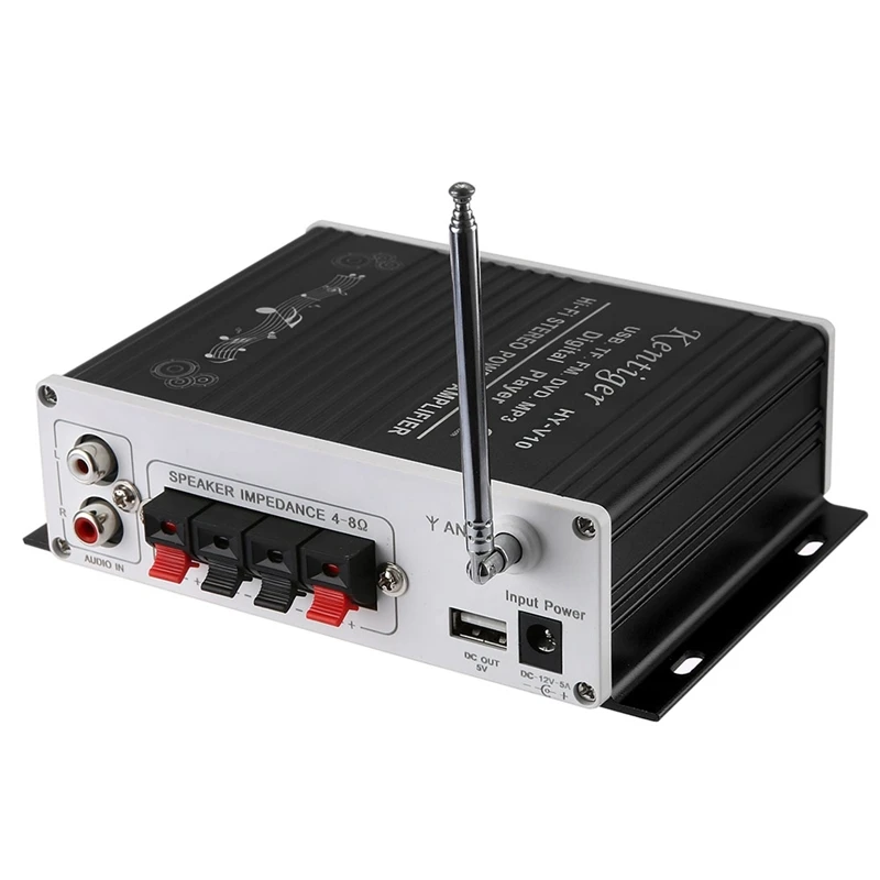 Kentiger V10 усилитель Bluetooth Hi Fi класс Ab стерео супер бас аудио мощности автомобиля
