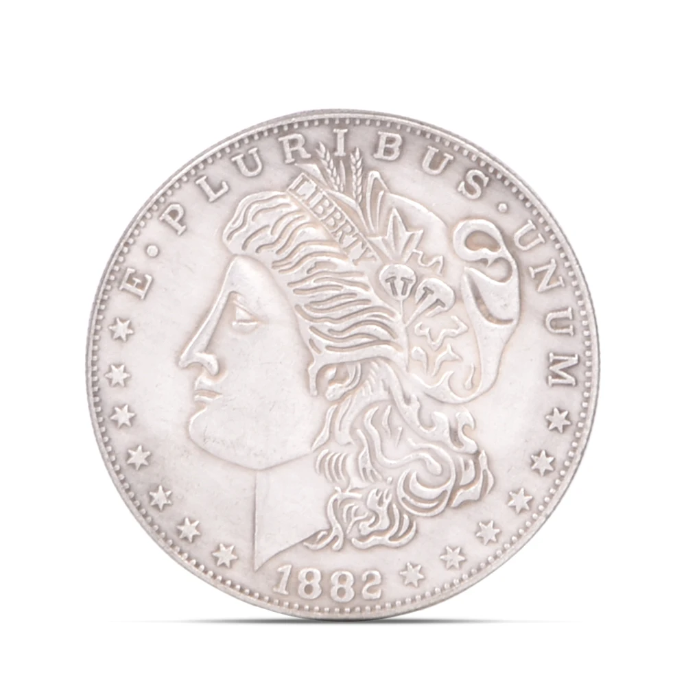 Открывающаяся коробочка Super Morgan Dollar фокусы, трюк карты монета Волшебная исчезающая Волшебная Опора легко узнать