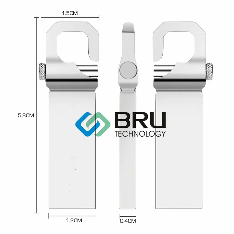 BRU USB флэш-накопитель 128M512M1GB2GB водонепроницаемый флеш-накопитель металлическая