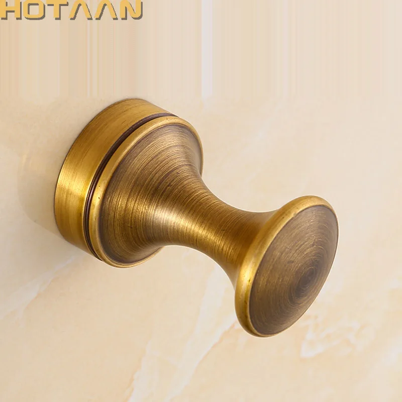 

Vintage Hook Antique Brass Wall Clothes Rack Cloth Hook Wall Hook Robe Hook For Bathroom Accessory Hanger Copper Material 3010