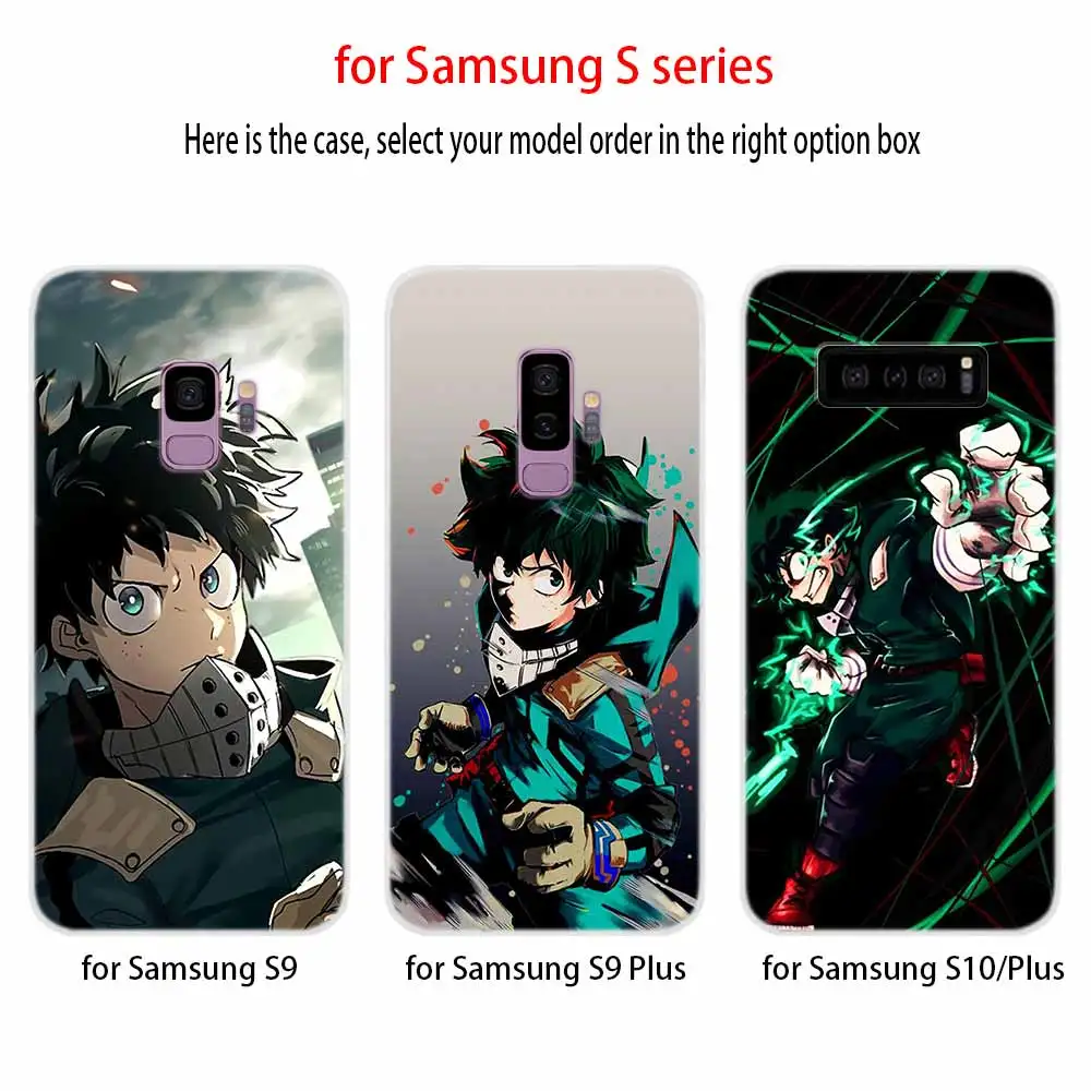 My Hero Academia Anime Soft Cover For Samsung Galaxy S7 Edge S8 S9 S10 S11 S20 S21 Plus Lite E Ultra Case | Мобильные телефоны и
