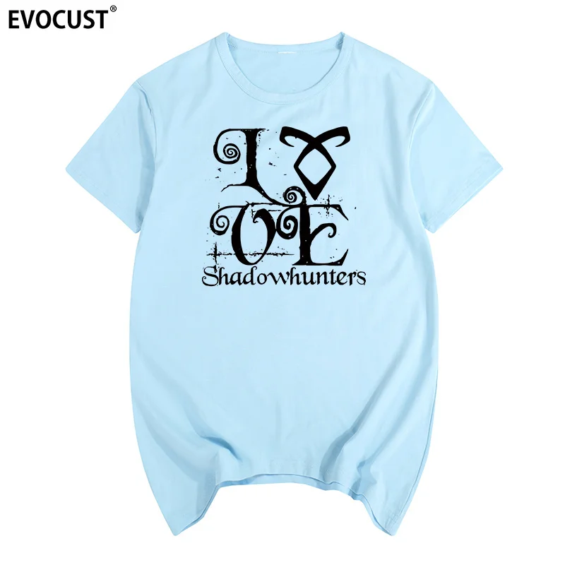Летняя футболка с принтом Love Shadowhunters хлопковая Мужская новая женская | одежда