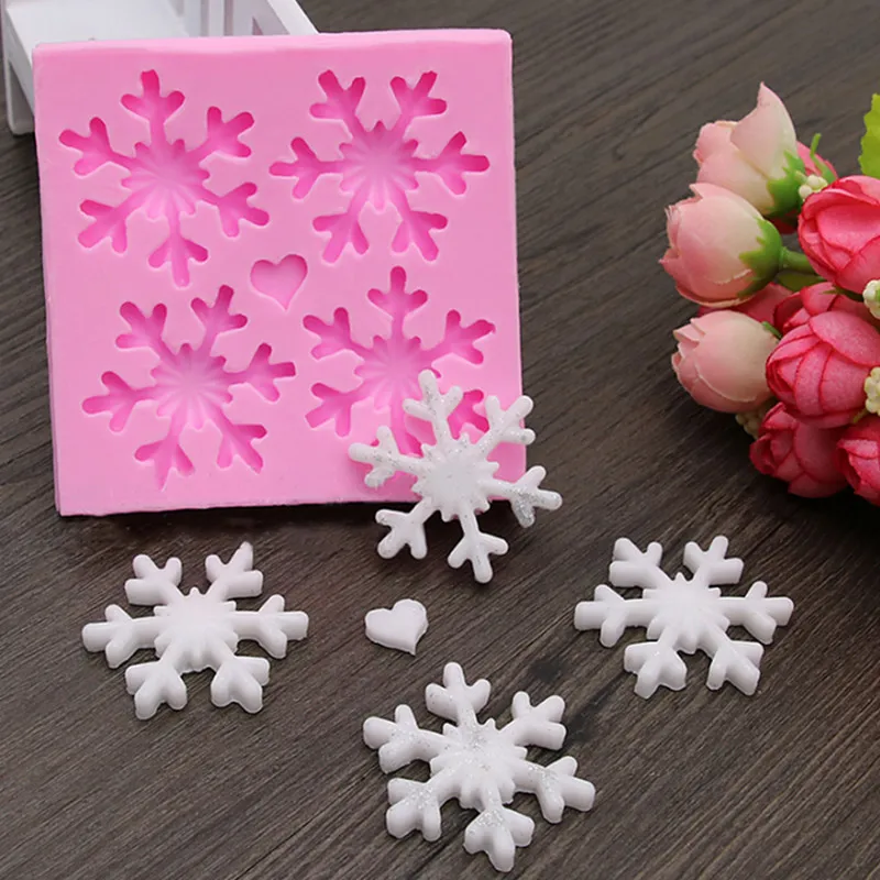 Силиконовая форма &quotСнежинка&quot Fondant (сахарная) инструмент для декорирования