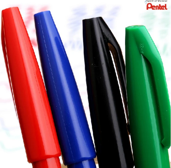 Кисть для рисования Pentel 4 шт./лот ручка скетчинга подписи вручную художника