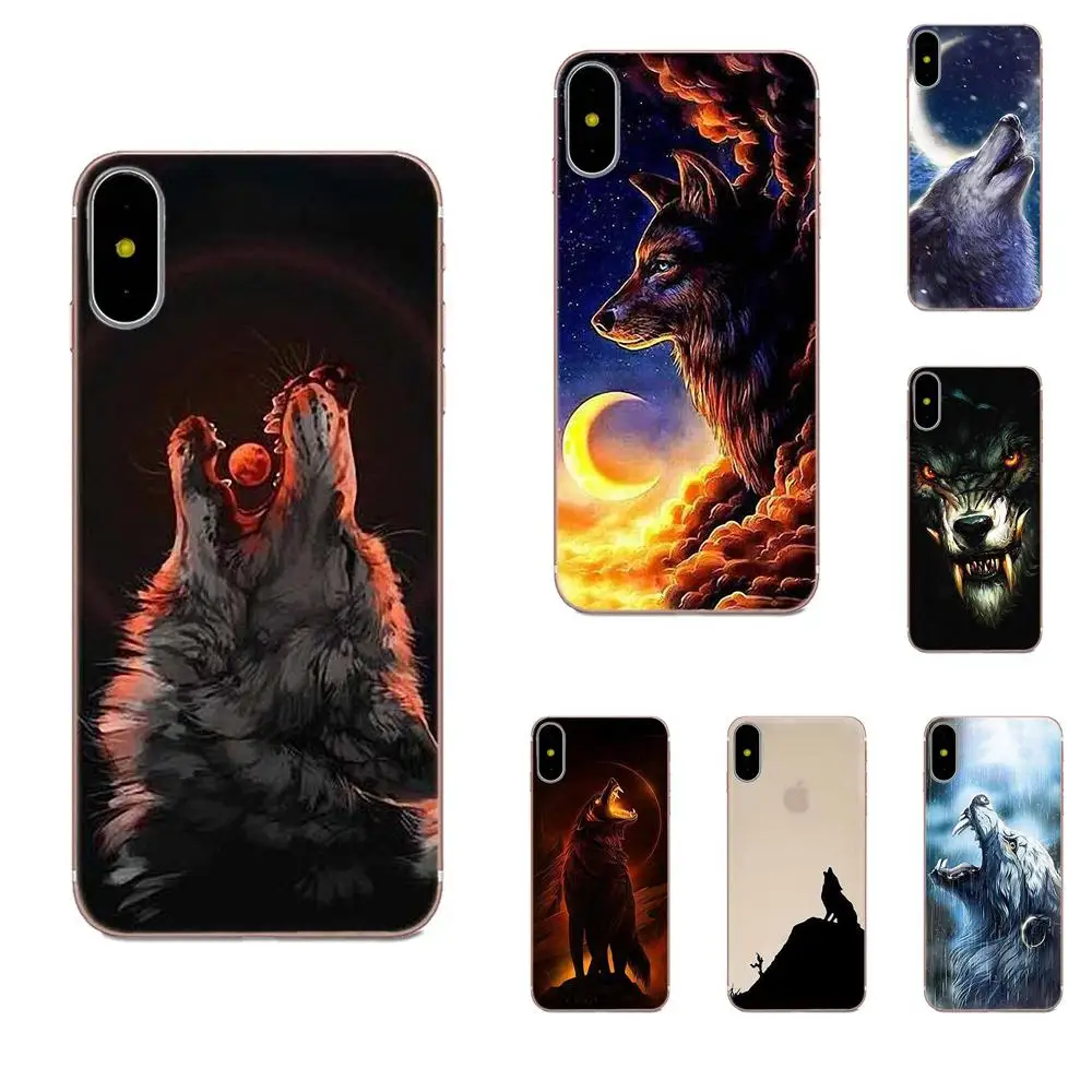 Тонкий чехол для телефона Xiaomi Redmi Note 2 3 3S 4 4A 4X5 5A 6 6A Pro Plus Howling Wolf Pictures|Чехлы-накладки|