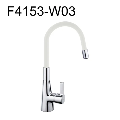 F4153W03 Frap Высокое качество 7-Цвет силикагель нос любой направление вращения Кухня смеситель холодной и горячей Цвет Фул смеситель для воды F4153 - Цвет: F4153W03