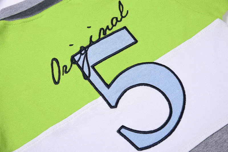 От 2 до 7 лет; модная футболка для мальчиков; Детские хлопковые футболки с короткими рукавами; летние детские футболки с надписями; рубашка-поло для мальчиков с вышивкой в стиле пэчворк