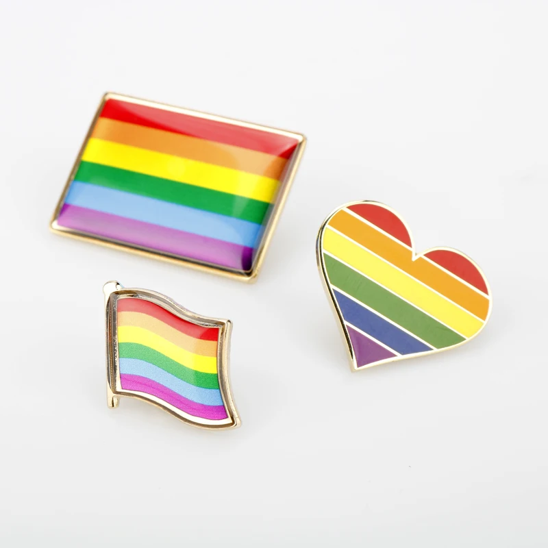 Мода Гей с надписью Rainbow Love Цветной Брошь Радужный Флаг ЛГБТ значки гей секс