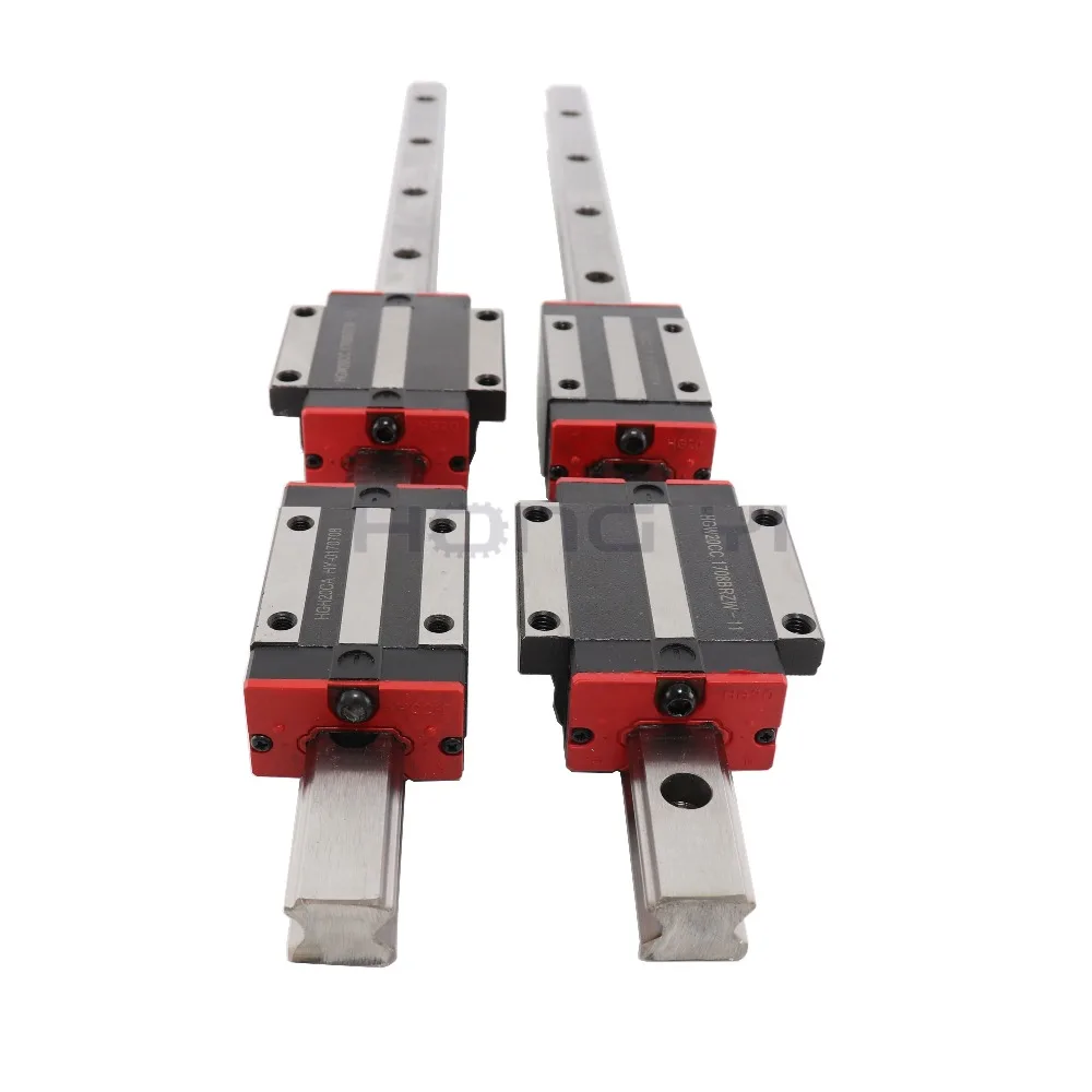 2 шт линейные рельсы HGR35 35 мм cnc части и 4 шт HGH35CA или HGW35CC линейные направляющие блок HGW35CC hgh35