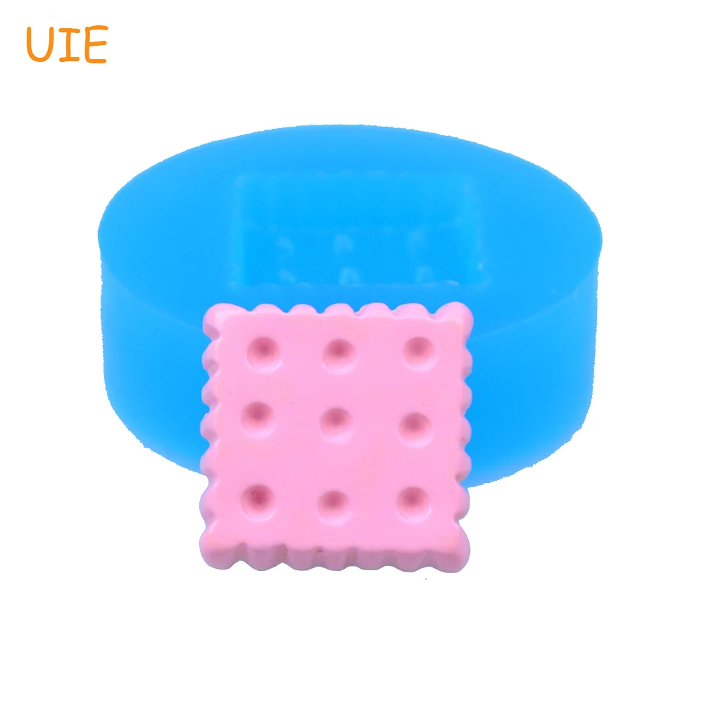 QYL030U 14.9mm Square Cookie Mold - Biscuit Flexible Silicone Chocolate Handmade DIY Resin Cabochon Candy Clay Дом и сад
