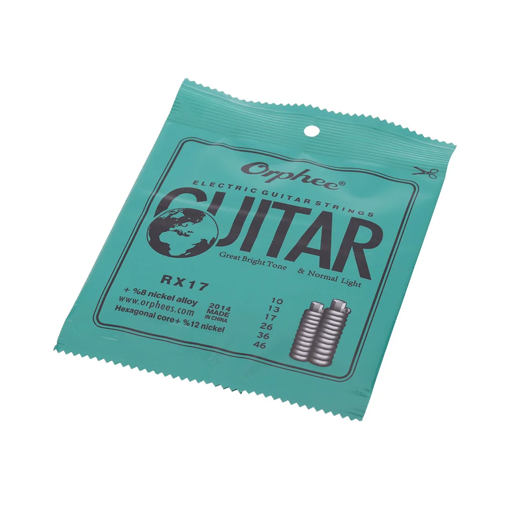 Orphee RX17 6 шт./лот Струны для электрогитары (.010 .046) 8% никелевый сплав гитары
