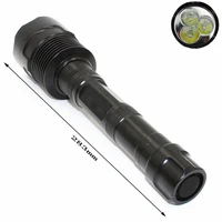 ultra bright 3x xml t6 led 3200lm led flashlight outdoor baton torch wroking lamp for security and self defense emergency