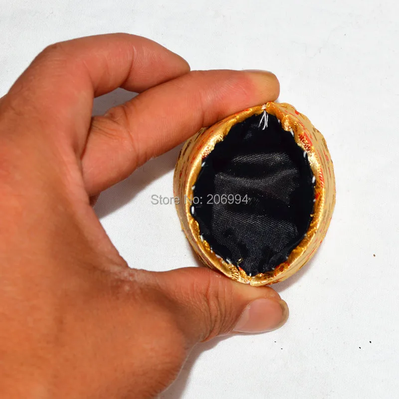 Шкатулка для ювелирных изделий с вышивкой коробка монет рисунком улыбки парчой