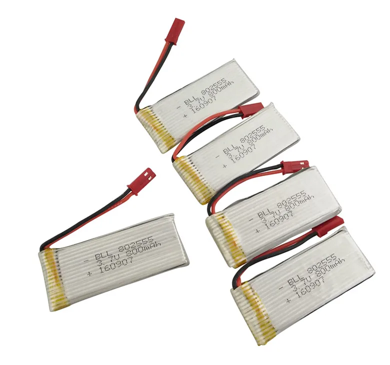 BLL 5 шт./упак. 3 7 v Lipo аккумулятор V 800mAh 20C вертолет H12C F181F187 F163 JXD 509 509W 509G с защитной