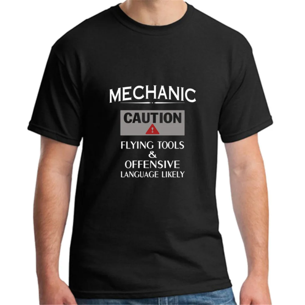 Мужская футболка с надписью MECHANIC Safety flying tool и нападения модель 2018 года Футболка