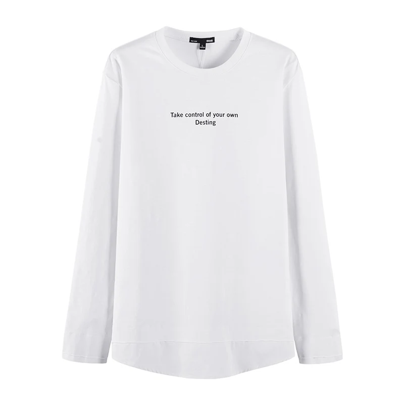 SEMIR футболка мужская с круглым вырезом Топы принтом букв футболки мужские
