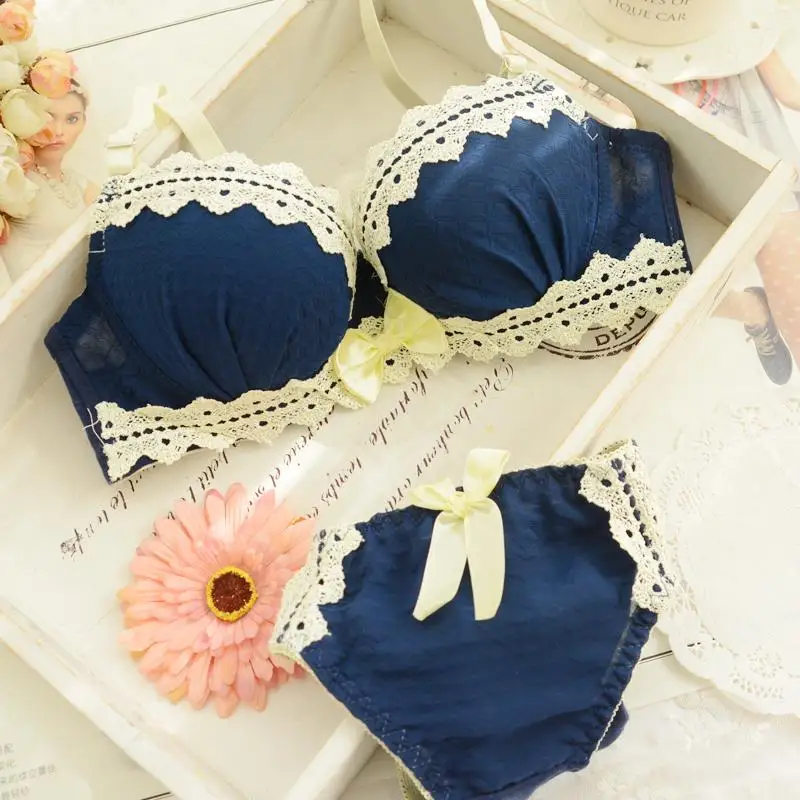 2015 новый толчок кружевной бюстгальтер комплект сладкий тонкая настройка молодая