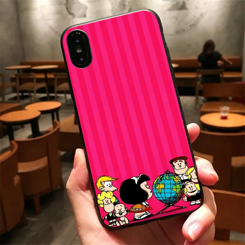 Муфалда мягкий черный чехол из термополиуретана для iphone 8 7 6 plus X Xr Xs Xsmax 5 телефон