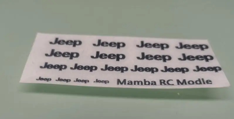 1/10 масштаб осевой SCX10 WRANGLER гусеничный Грузовик наклейки подходит Capo jkmax CD15827 jjAXXAS