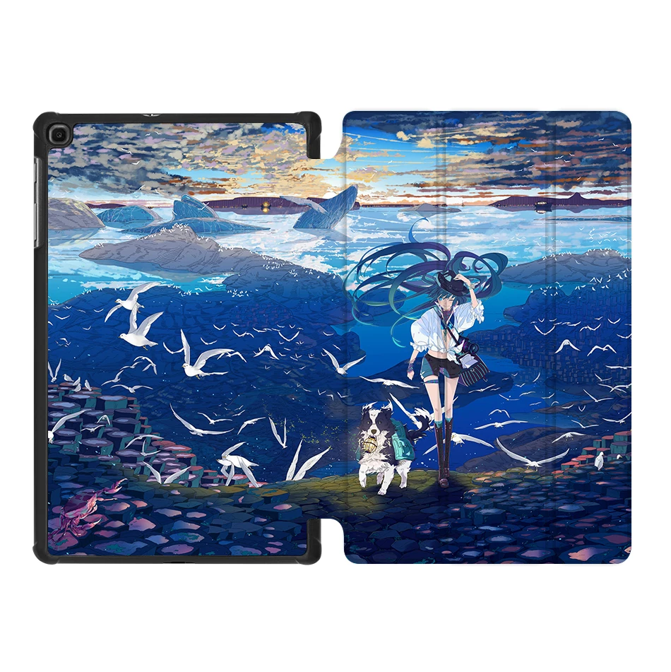 SS07 Чехол MTT для samsung Galaxy Tab A, 10,1 дюймов, SM-T510, T515,, выпуск, тонкий, из искусственной кожи, флип-чехол с подставкой, мультяшный чехол для планшета, coque - Цвет: SS07