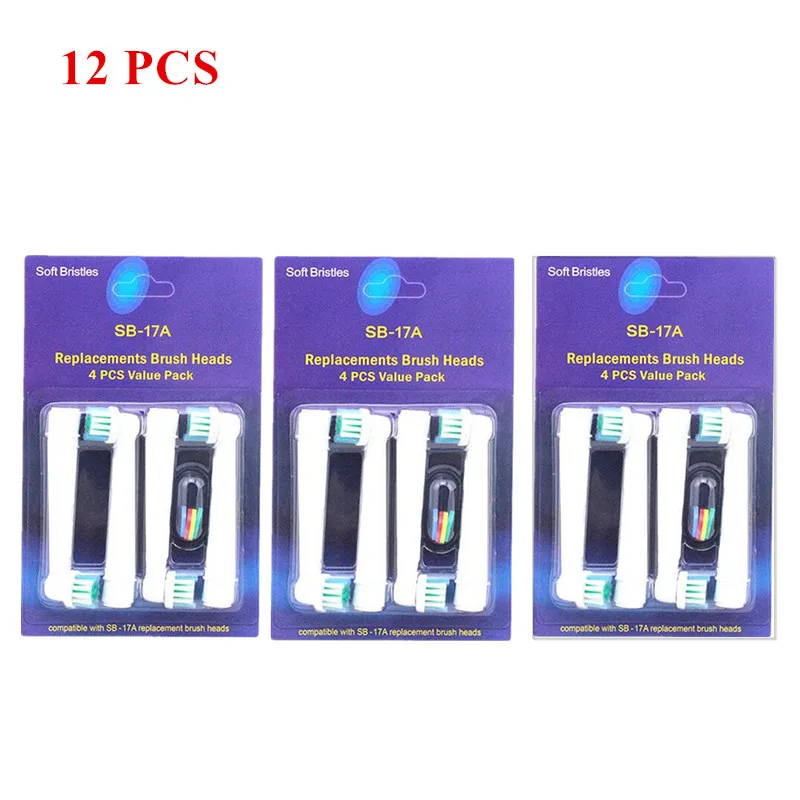 12 шт./лот сменные насадки для электрической зубной щетки Oral B SB 17A D12 D16 D29 D20 D32 OC20 D10513
