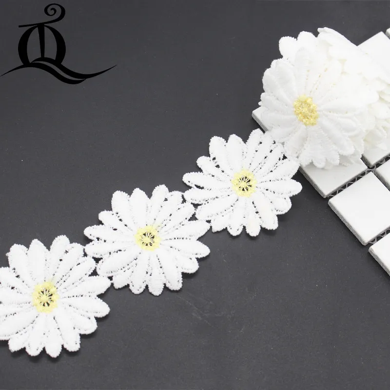 2 двор 53 мм высокого качества украшения растворимые в воде любят цветок кружево