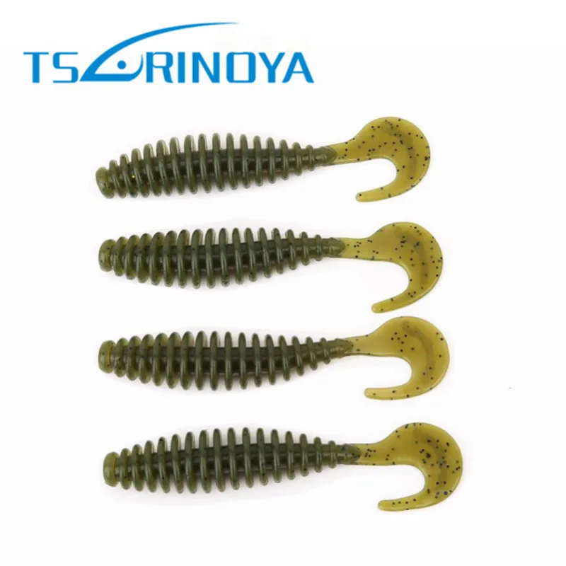 Tsurinoya 8 шт. рыболовные приманки 93 мм/6 4 г мягкие силиконовые искусственные Leurre soule