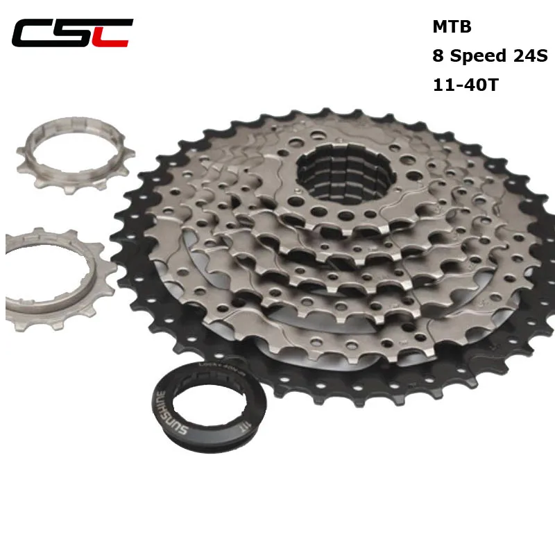 SUNSHINE велосипед Freewheel 8S 11 40T 24S широкий коэффициент кассета для горных велосипедов