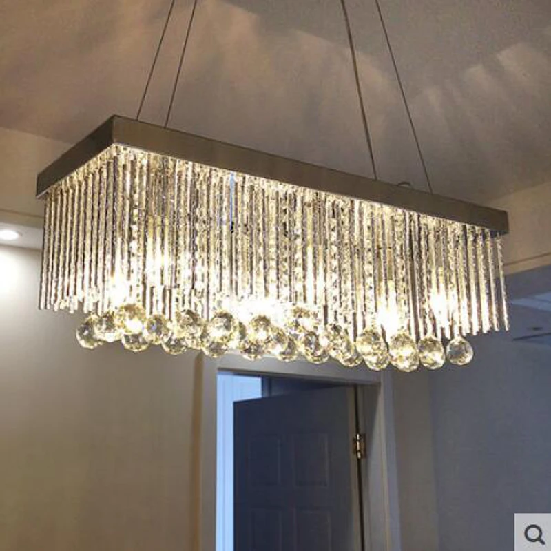 

Luxury Crystal Pendant Light Dining Room Restaurant Living Room Hall Corridor Aisle Bar LED Bulbs included hot sell
