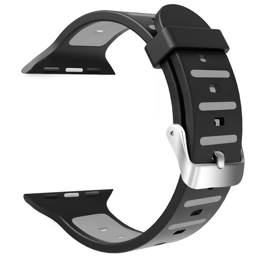 Спортивный Чехол для Apple Watch Series 3 1 2 38 мм 42 ремешок силиконовый спортивный