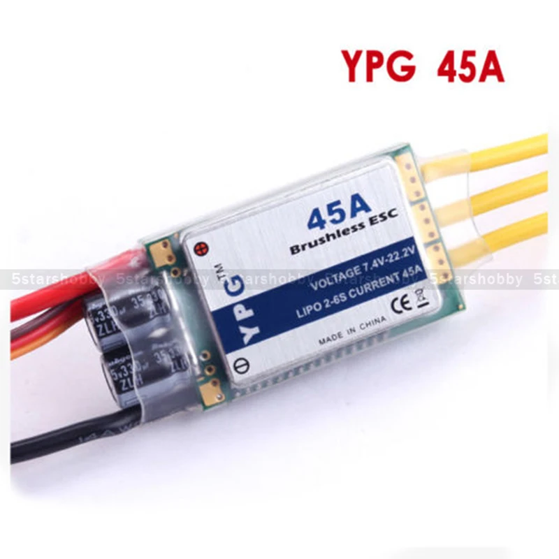 YPG 45A ESC 2 ~ 6S SBEC Бесщеточный Регулятор скорости для вертолета Trex 450L 480|brushless speed