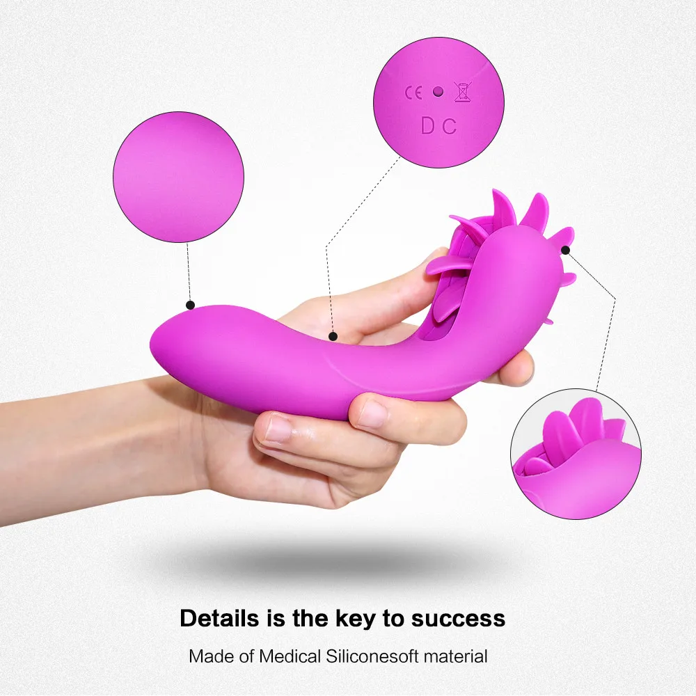 10 скоростей G точки оральный лизание Вибраторы Секс-игрушки для взрослых мини