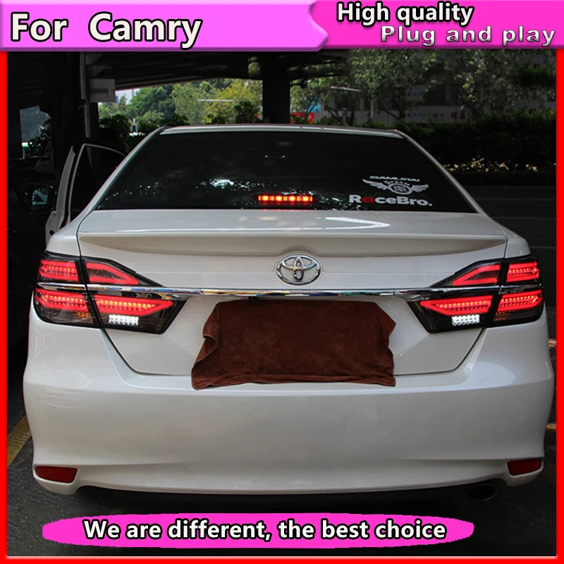 Автомобильный Стайлинг для Toyota Camry задний фонарь в сборе 2015 Новый V55 светодиодный