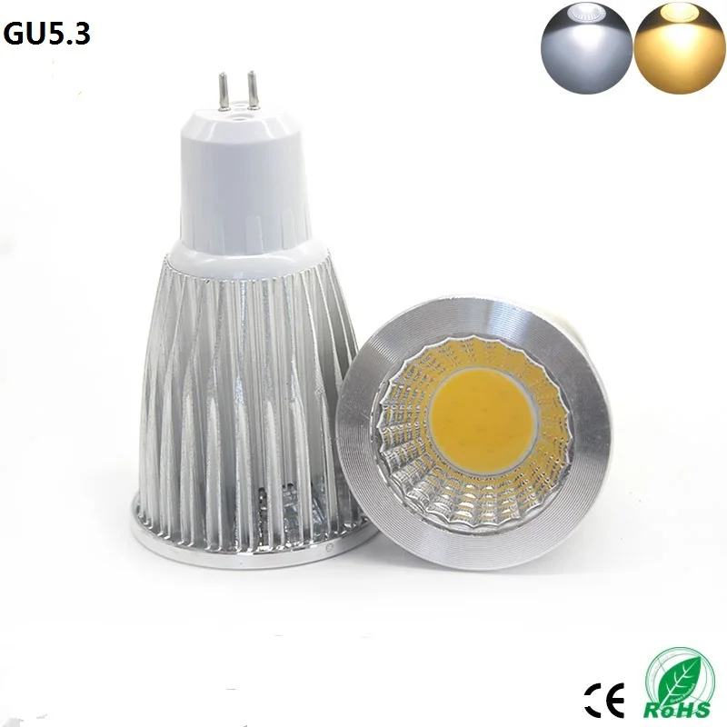 10 шт./лот LED COB прожектор 9 Вт 12 15 светодиодные лампы e27 Светодиодные e14 GU10 GU5.3 220 В MR16