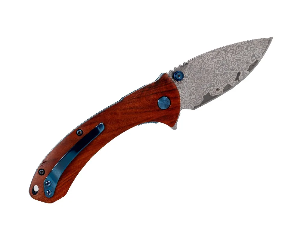 Jonnyjamie Dogbug C814DSW 3," дамасский карманный нож с деревянной ручкой Тактический шариковый подшипник Флиппер складные ножи для выживания EDC
