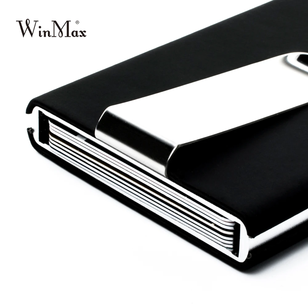 Winmax, бизнес ID держатель для карт, для мужчин и женщин, зажим для денег, чехол, карманная коробка, крышка, подарок на день рождения, водонепроницаемый, кредитный держатель для карт