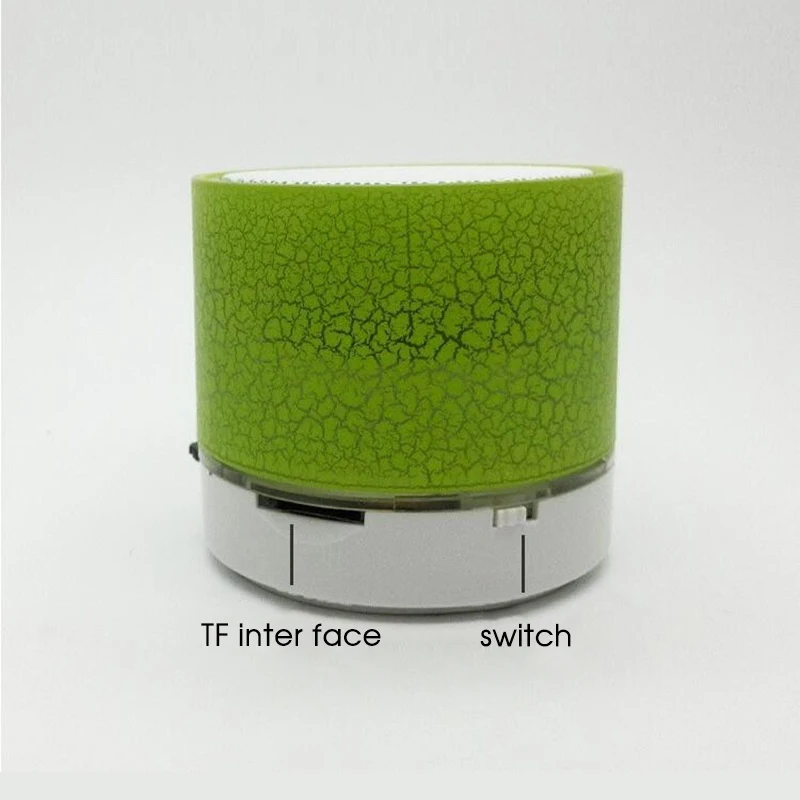 A9 Bluetooth динамик мини беспроводной громкий трещины светодиодный TF USB Сабвуфер s Mp3